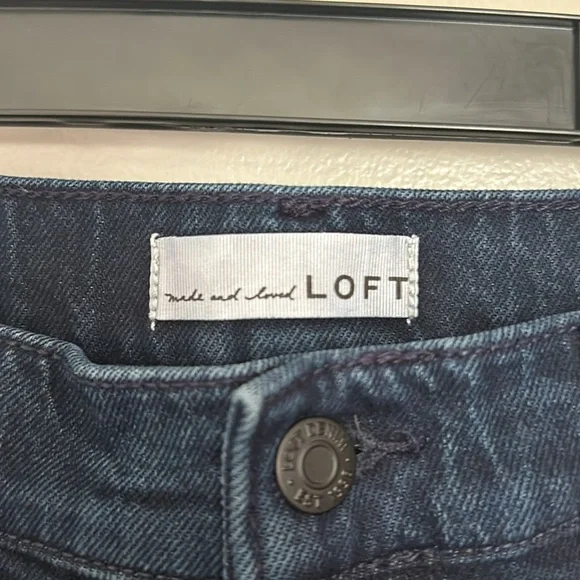 Unpicked Hem High Rise Wide Leg Jeans in Rinse Overdye Wash - Picture 5 of 6